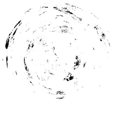 Grunge Yuvarlak Elementi. Yaratıcı Grafik Tasarımı İçin Soyut Çember Boyama. Tehlike Doku Arkaplanı. Bir Kaleydoskop 'un geometrik elementlerine sahip bir halka biçiminde arkaplan