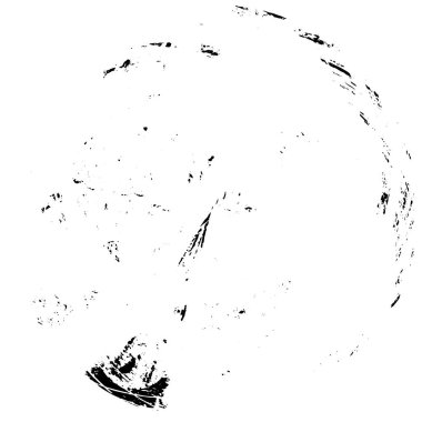 Grunge Yuvarlak Elementi. Yaratıcı Grafik Tasarımı İçin Soyut Çember Boyama. Tehlike Doku Arkaplanı. Bir Kaleydoskop 'un geometrik elementlerine sahip bir halka biçiminde arkaplan