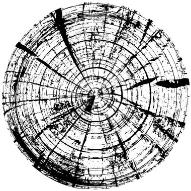 Grunge Yuvarlak Elementi. Yaratıcı Grafik Tasarımı İçin Soyut Çember Boyama. Tehlike Doku Arkaplanı. Bir Kaleydoskop 'un geometrik elementlerine sahip bir halka biçiminde arkaplan