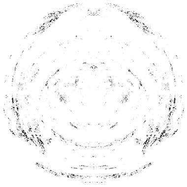 Grunge Yuvarlak Elementi. Yaratıcı Grafik Tasarımı İçin Soyut Çember Boyama. Tehlike Doku Arkaplanı. Bir Kaleydoskop 'un geometrik elementlerine sahip bir halka biçiminde arkaplan