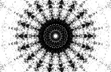 siyah ve beyaz arkaplan eski grunge vintage mandala arkaplanı 