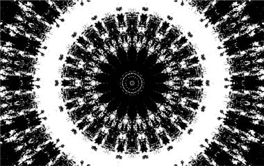 siyah ve beyaz arkaplan eski grunge vintage mandala arkaplanı 
