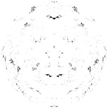 Grunge Yuvarlak Elementi. Yaratıcı Grafik Tasarımı İçin Soyut Çember Boyama. Tehlike Doku Arkaplanı. Bir Kaleydoskop 'un geometrik elementlerine sahip bir halka biçiminde arkaplan