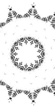 Grunge Yuvarlak Elementi. Yaratıcı Grafik Tasarımı İçin Soyut Çember Boyama. Tehlike Doku Arkaplanı. Bir Kaleydoskop 'un geometrik elementlerine sahip bir halka biçiminde arkaplan