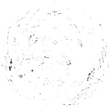 Grunge Yuvarlak Elementi. Yaratıcı Grafik Tasarımı İçin Soyut Çember Boyama. Tehlike Doku Arkaplanı. Bir Kaleydoskop 'un geometrik elementlerine sahip bir halka biçiminde arkaplan