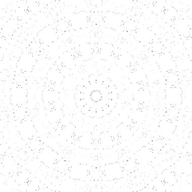 Grunge Yuvarlak Elementi. Yaratıcı Grafik Tasarımı İçin Soyut Çember Boyama. Tehlike Doku Arkaplanı. Bir Kaleydoskop 'un geometrik elementlerine sahip bir halka biçiminde arkaplan