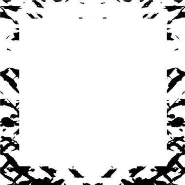 Çerçeve vektörü siyah ve beyaz grunge arkaplan