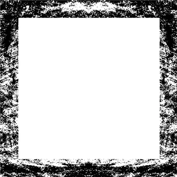 Bordure Carrée Noire Sur Fond Blanc — Image vectorielle