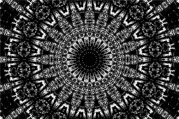Siyah ve beyaz süslemeli arka plan. Mandala deseni.