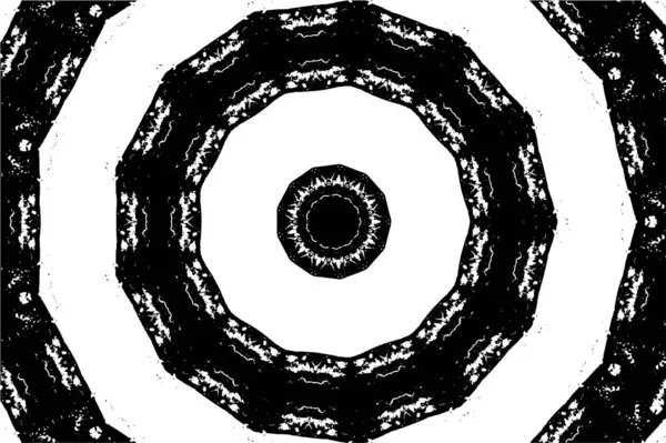 Mozaik siyah ve beyaz vektör çizimi