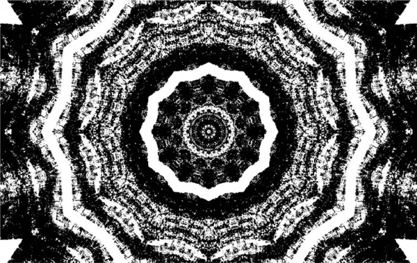 Dekoratif siyah beyaz arka plan. Mandala deseni.