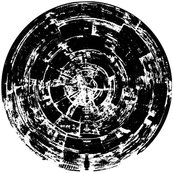 Грандж Круглий Елемент Абстрактний Живопис Творчого Графічного Дизайну Задньому Плані — стоковий вектор