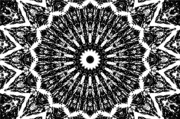 siyah ve beyaz arkaplan eski grunge vintage mandala arkaplanı 
