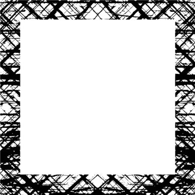 Çerçeve vektörü siyah ve beyaz grunge arkaplan