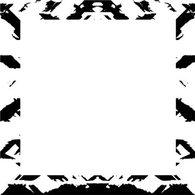 Çerçeve vektörü siyah ve beyaz grunge arkaplan