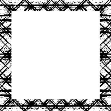 Çerçeve vektörü siyah ve beyaz grunge arkaplan
