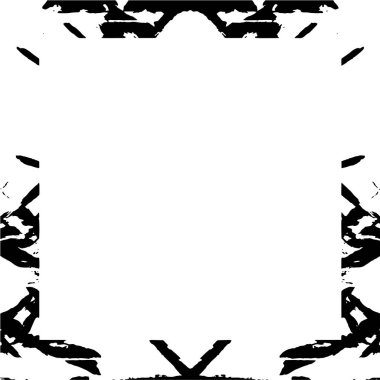 Çerçeve vektörü siyah ve beyaz grunge arkaplan