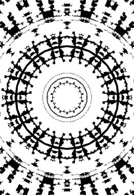 Soyut çember deseni, vektör çizimi. güzel süs arkaplanı