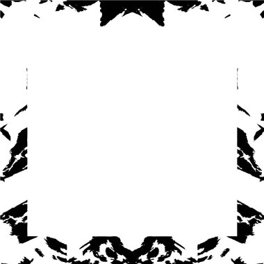 Çerçeve vektörü siyah ve beyaz grunge arkaplan