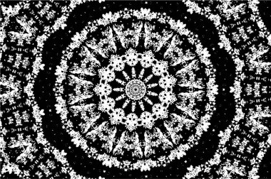 Mozaik siyah ve beyaz vektör çizimi