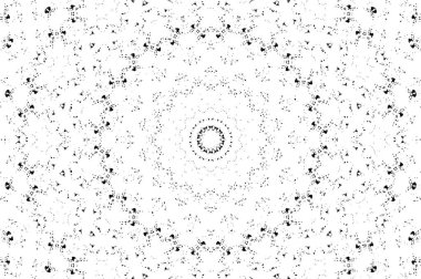 Siyah ve beyaz süslemeli arka plan. Mandala deseni.