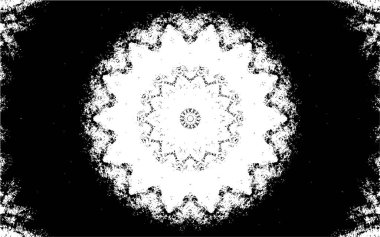 Dekoratif siyah beyaz arka plan. Mandala deseni.