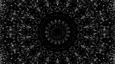 Kaleydoskopik desenli siyah ve beyaz süs arkaplanı