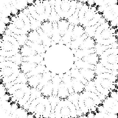 Mozaik siyah ve beyaz vektör çizimi