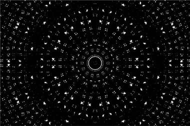 Kaleydoskopik desenli siyah beyaz yaratıcı arkaplan