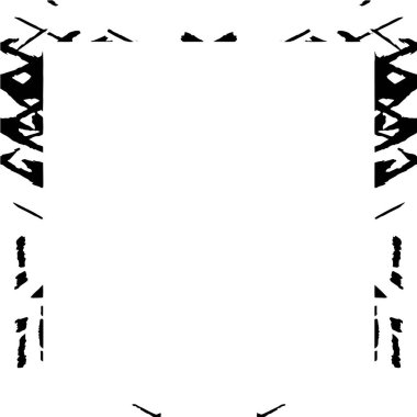 Çerçeve vektörü siyah ve beyaz grunge arkaplan