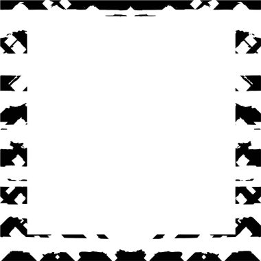 Çerçeve vektörü siyah ve beyaz grunge arkaplan