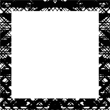 Çerçeve vektörü siyah ve beyaz grunge arkaplan