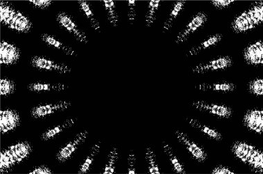 Dekoratif siyah beyaz arka plan. Mandala deseni.