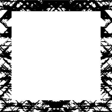 Çerçeve vektörü siyah ve beyaz grunge arkaplan