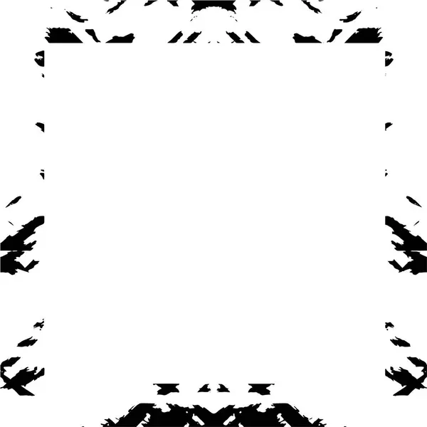 Frame Vector Zwart Wit Grunge Achtergrond — Stockvector
