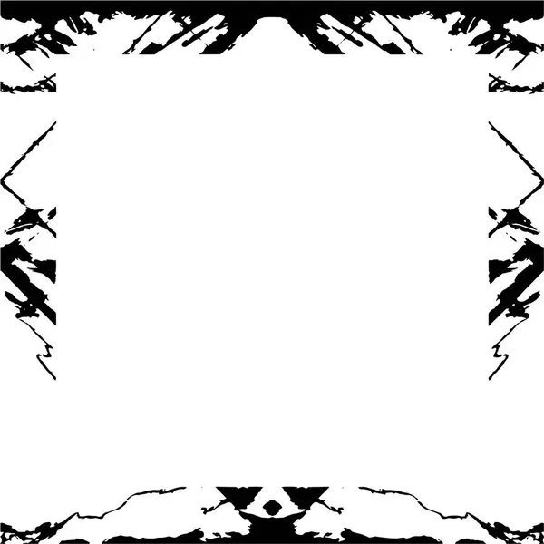 Cadre Vecteur Noir Blanc Fond Grunge — Image vectorielle