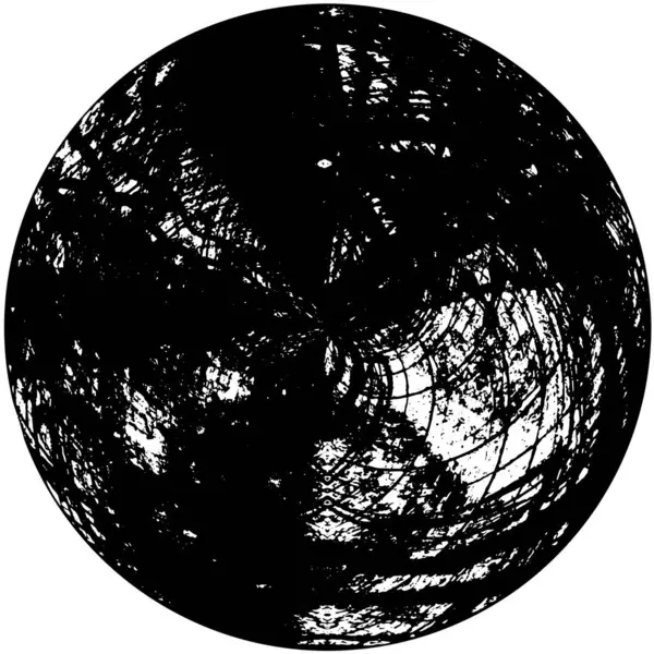 Abstraktní Černobílý Monochromatický Grunge Překrytí Textury — Stockový vektor