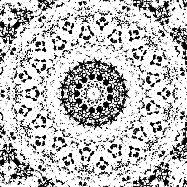 Abstrait Noir Blanc Grunge Monochrome Superposition Texture — Image vectorielle