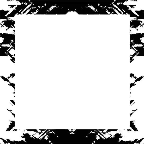Frame Vector Zwart Wit Grunge Achtergrond — Stockvector