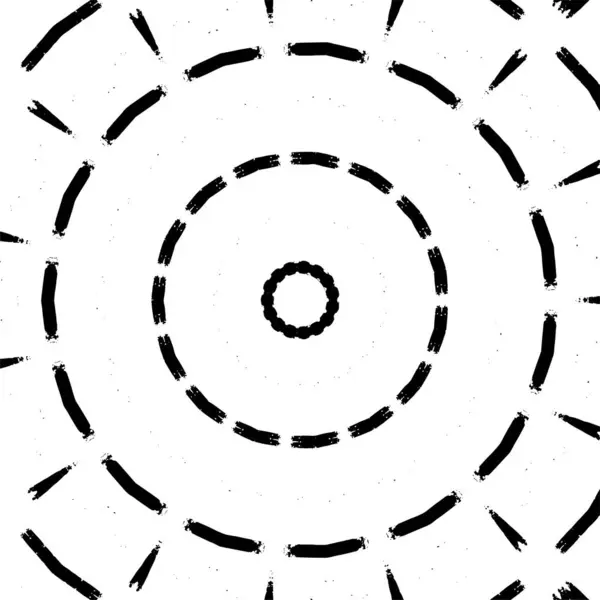 Чорно Білий Декоративний Фон Калейдоскопічним Візерунком — стоковий вектор