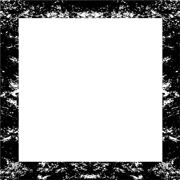 Marco Cuadrado Negro Abstracto Sobre Fondo Blanco — Archivo Imágenes Vectoriales