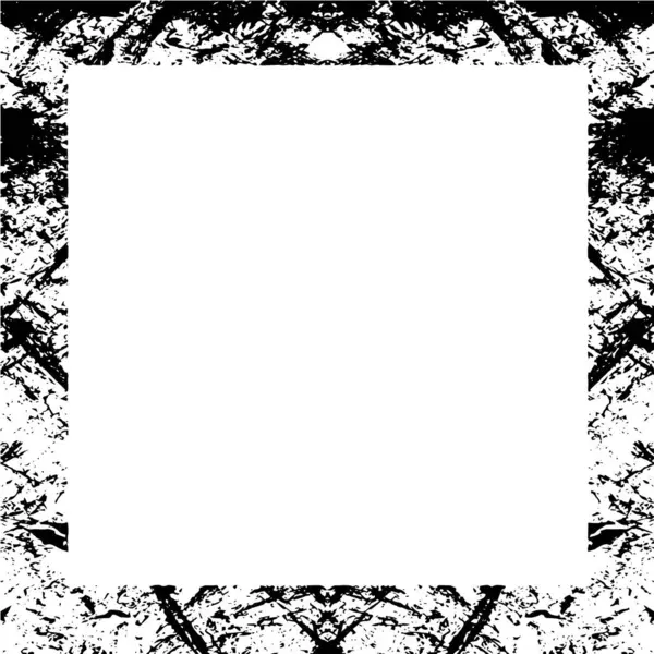 Frame Vektor Černá Bílá Grunge Pozadí — Stockový vektor