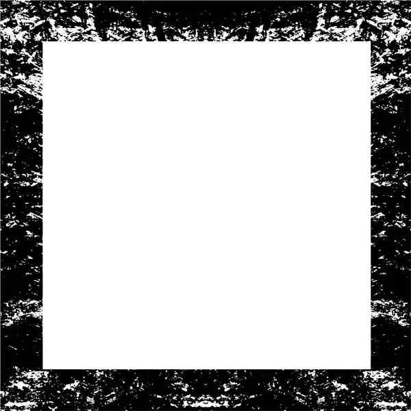 Abstraktní Černý Čtvercový Rám Bílém Pozadí — Stockový vektor