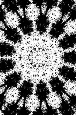 Mozaik siyah ve beyaz vektör çizimi