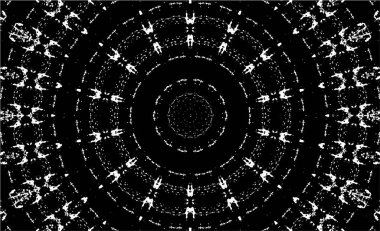 Kaleydoskopik desenli siyah beyaz yaratıcı arkaplan