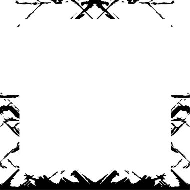 Çerçeve vektörü siyah ve beyaz grunge arkaplan