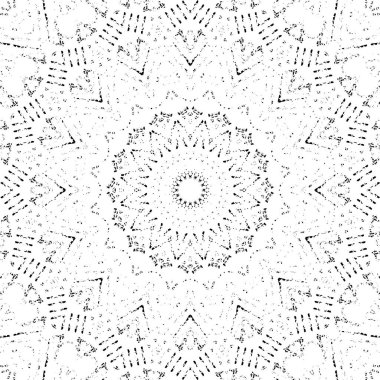 Süslü siyah beyaz arka plan. Mandala deseni.