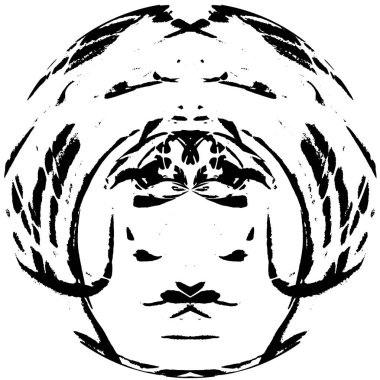 soyut monokrom grunge doku arkaplanı, vektör illüstrasyonu