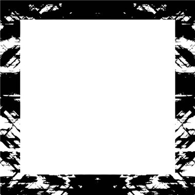 Çerçeve vektörü siyah ve beyaz grunge arkaplan