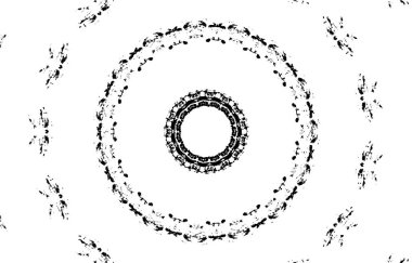Kaleydoskopik desenli siyah ve beyaz süs arkaplanı